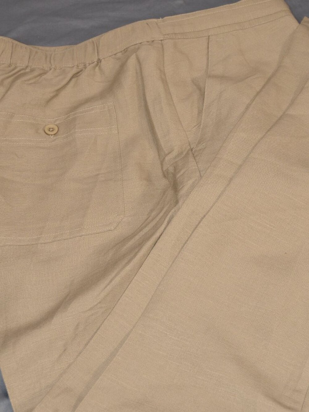 Cubavera Casual Drawstring Pants -- Linen Blend -- Cocoa Size XL